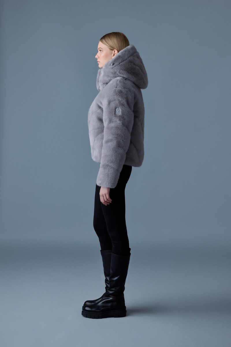 ANIK Brushed faux-fur down jacket 3