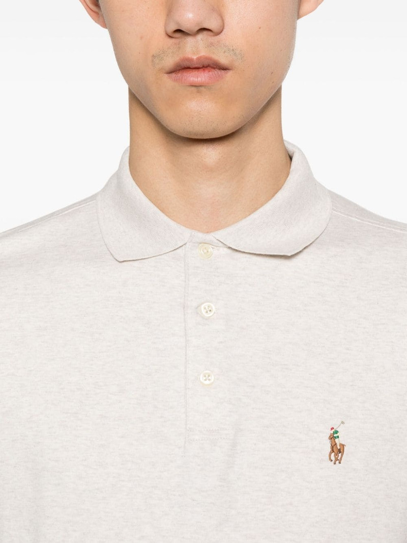 Polo Pony-embroidered cotton polo shirt 5