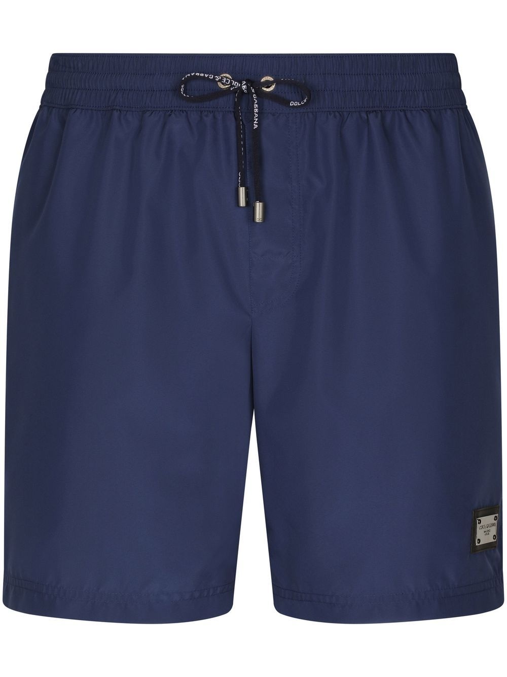 DG Essentials logo-plaque swim shorts - 1