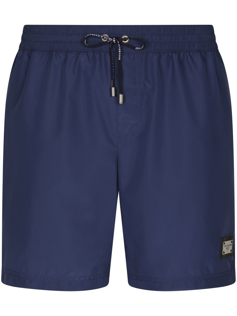 DG Essentials logo-plaque swim shorts - 1