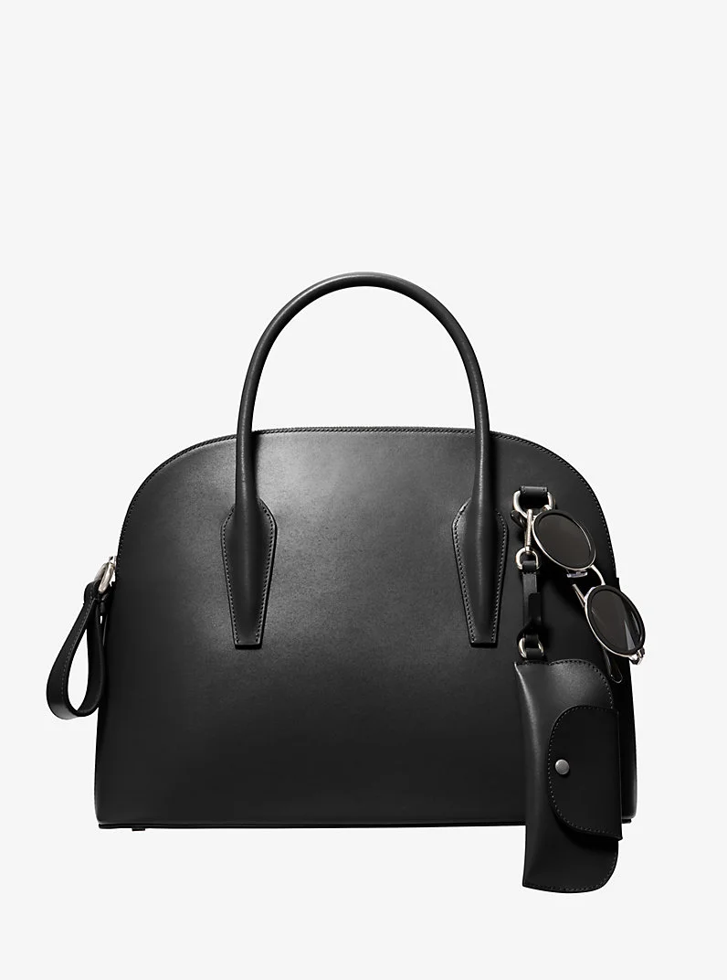 Kaitlin Large Leather Dome Satchel - 1