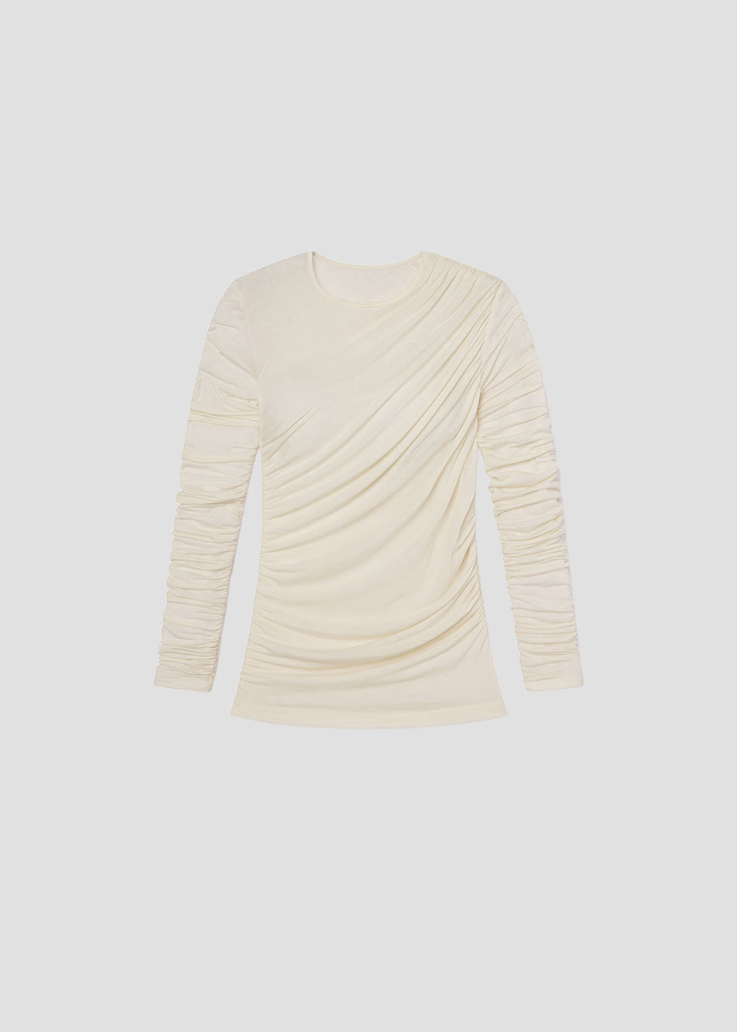 TANIA TWIST TEE IN OAT MILK - 7