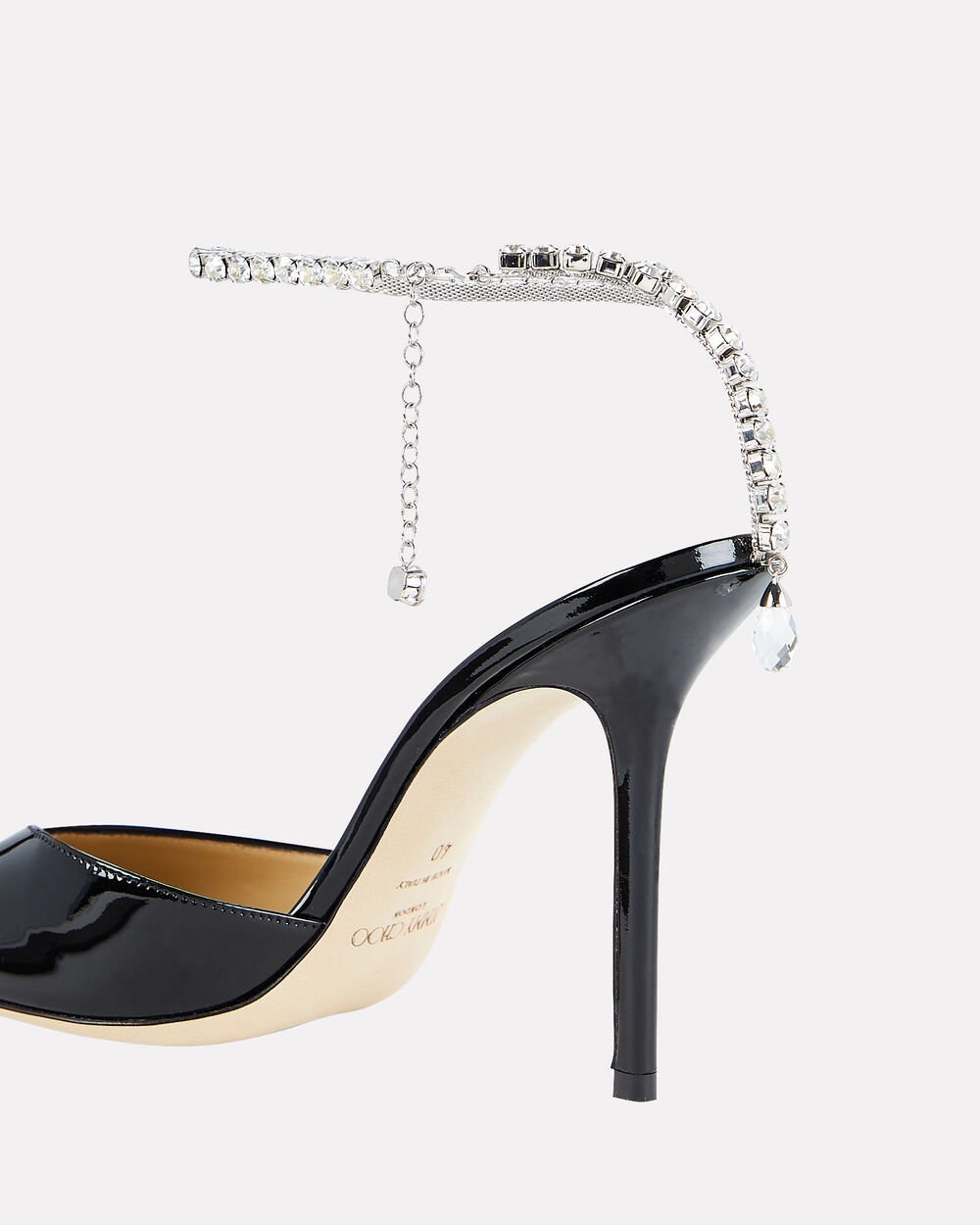 Saeda Embellished Patent-Leather Pumps - 3