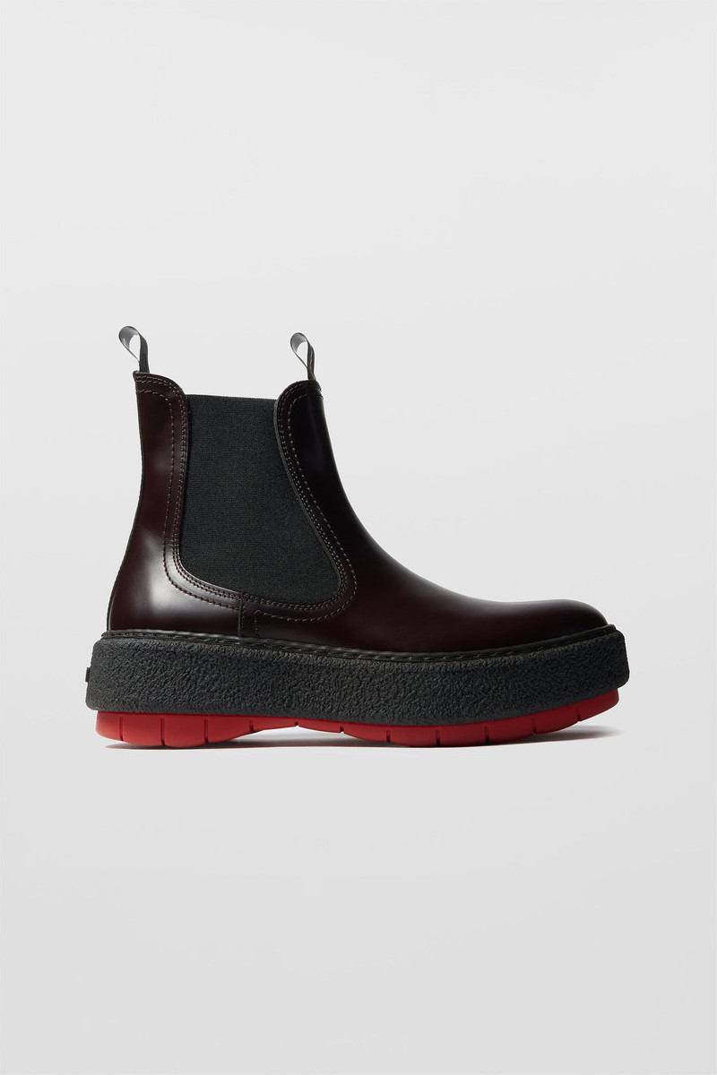 CEMENTO BOOTS / brown & red 1