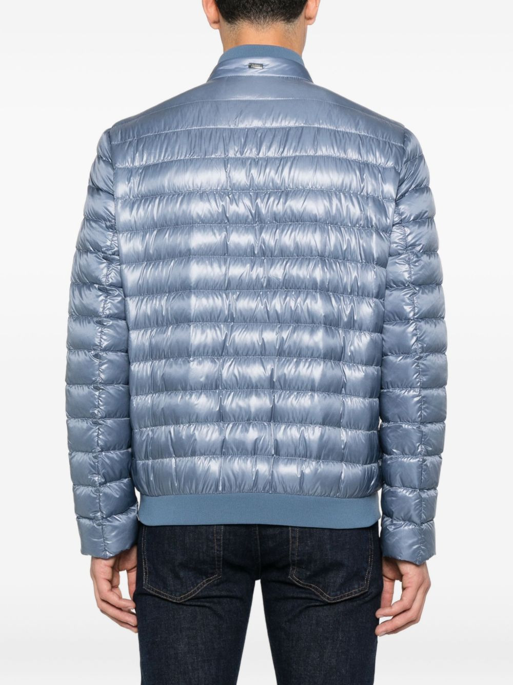 quilted zip-front jacket - 4