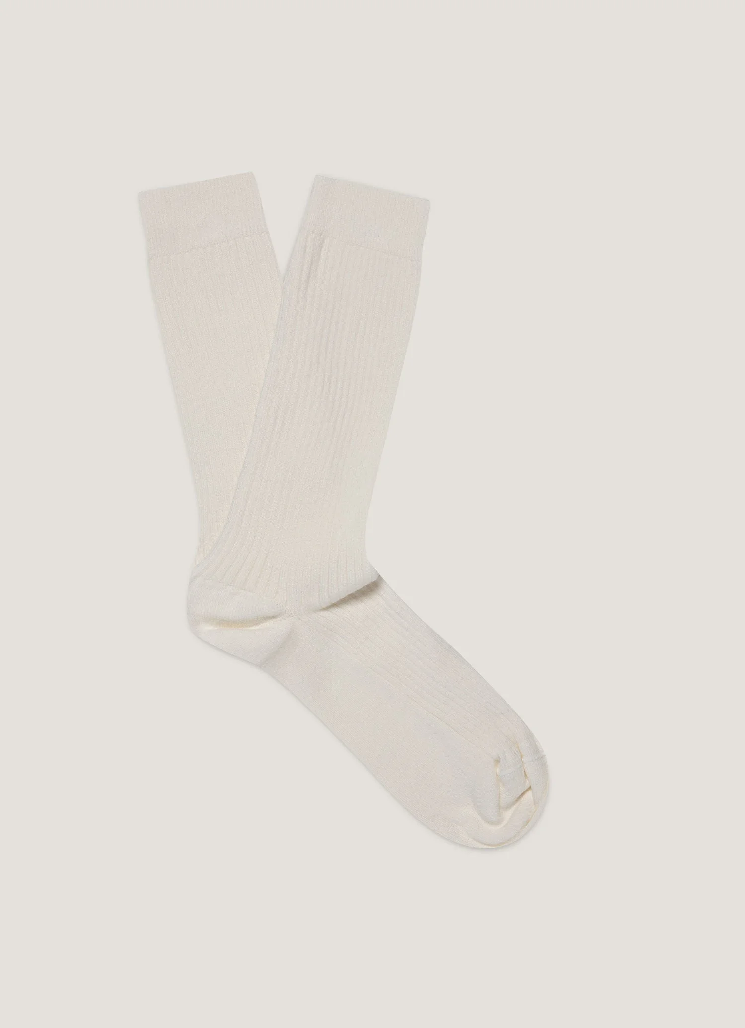 Cotton Ribbed Socks - 1