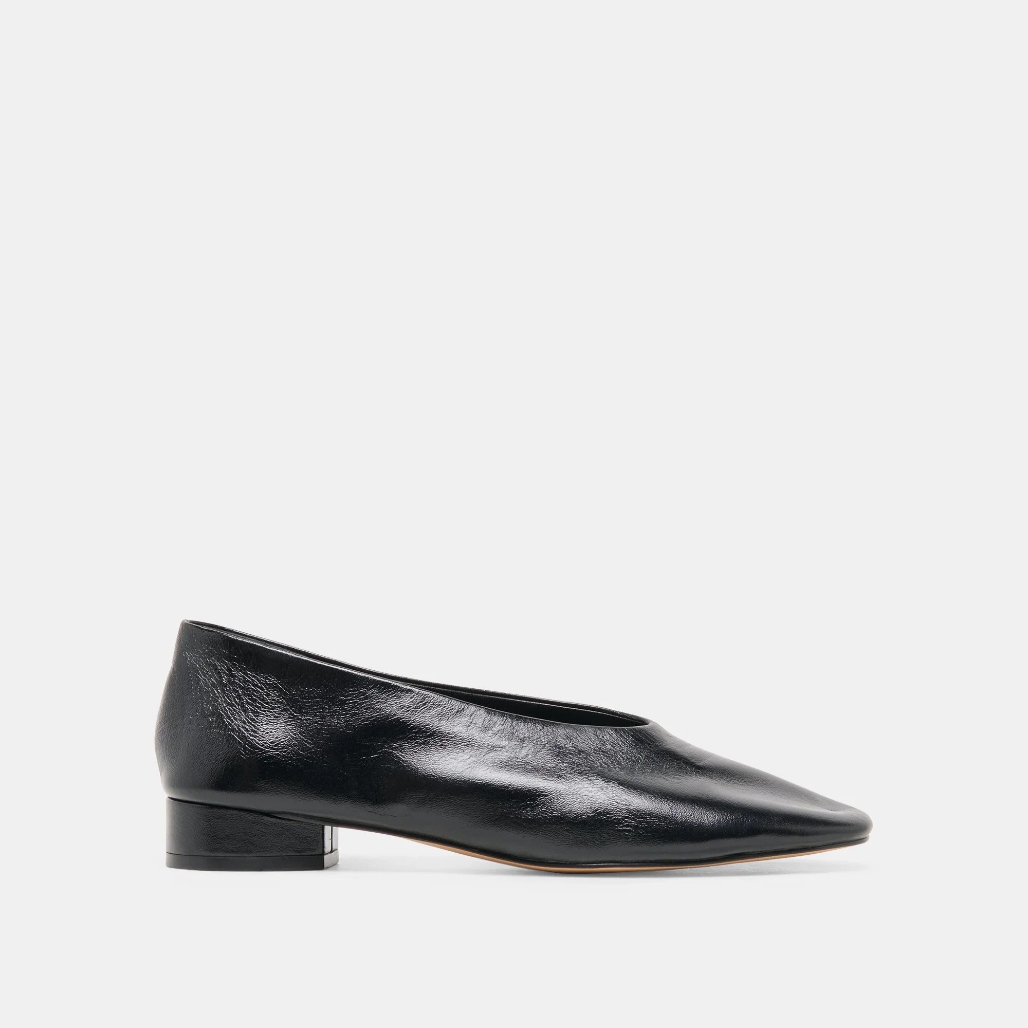 ANDEY BALLET FLATS BLACK LEATHER - 1