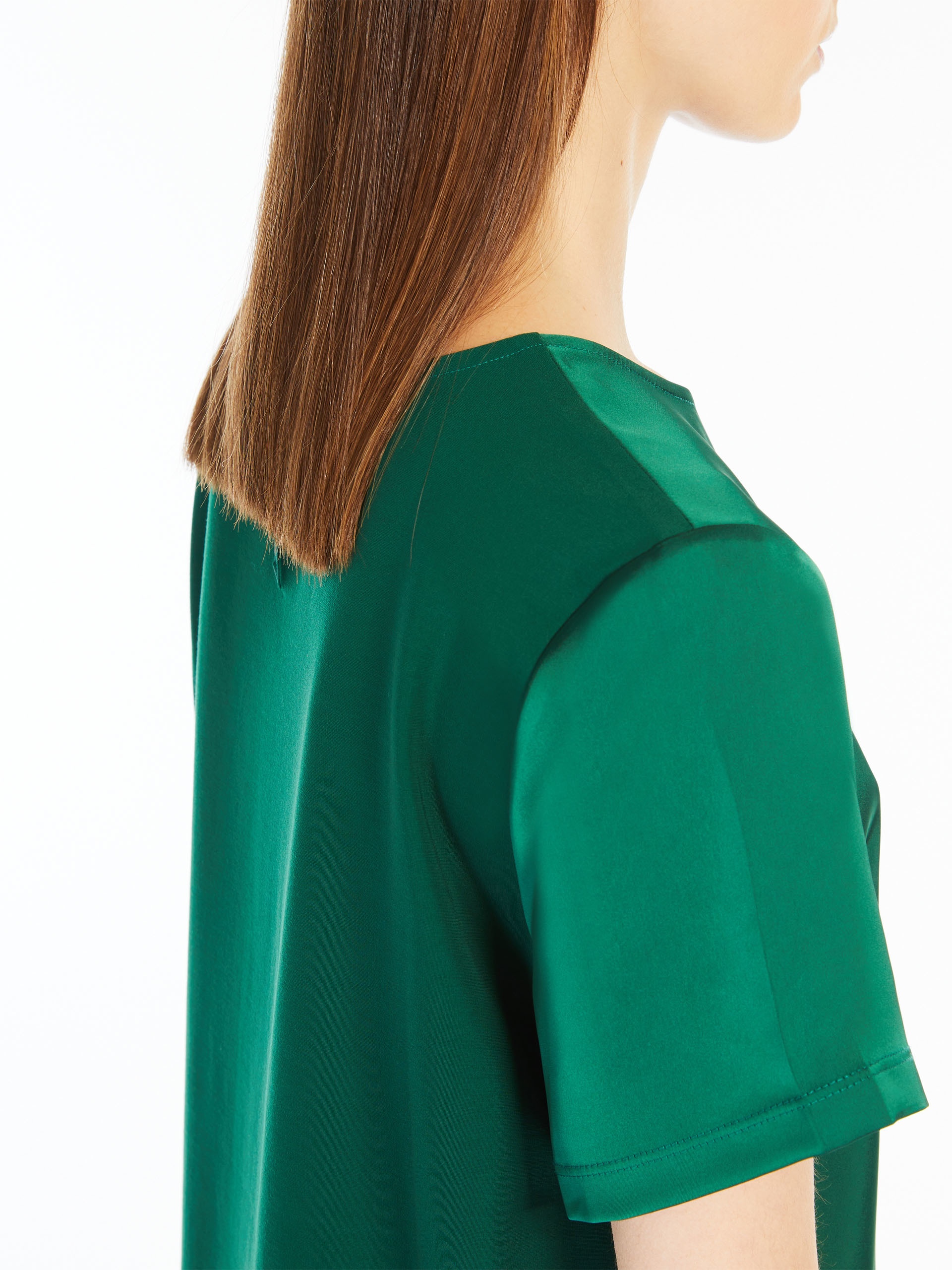 GILBERT Satin and jersey T-shirt - 6