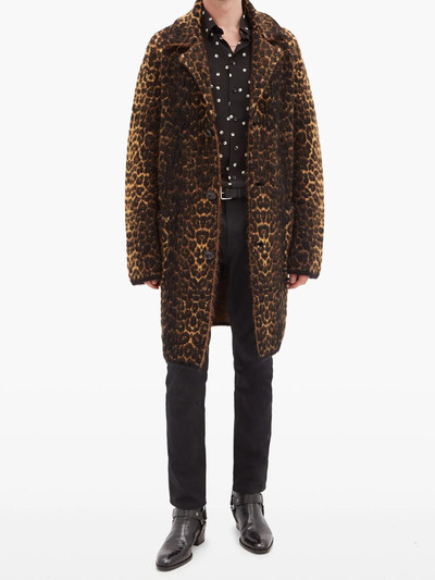 SAINT LAURENT Polka dot-silk shirt outlook