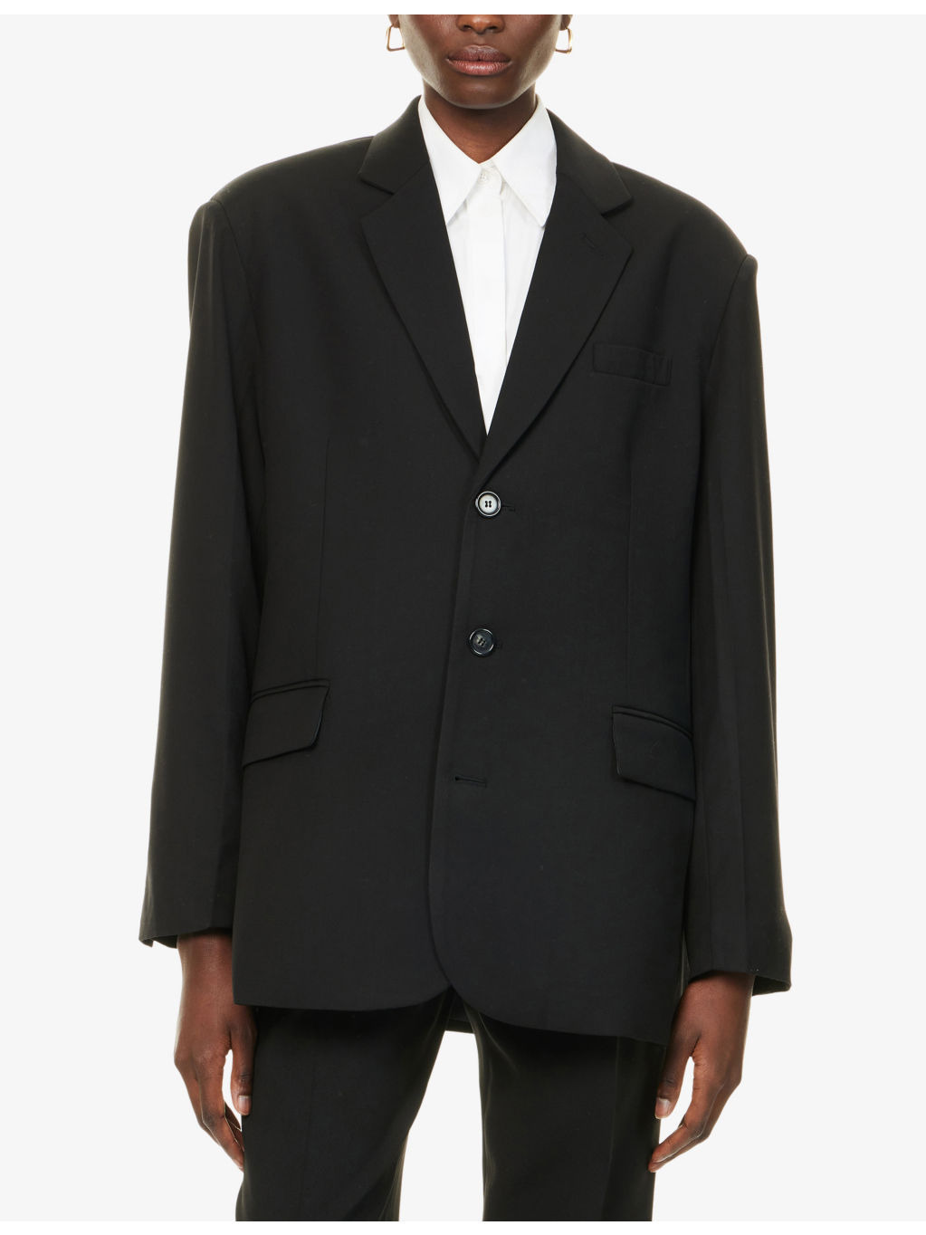 Gelso Oversized Woven Blazer - 3