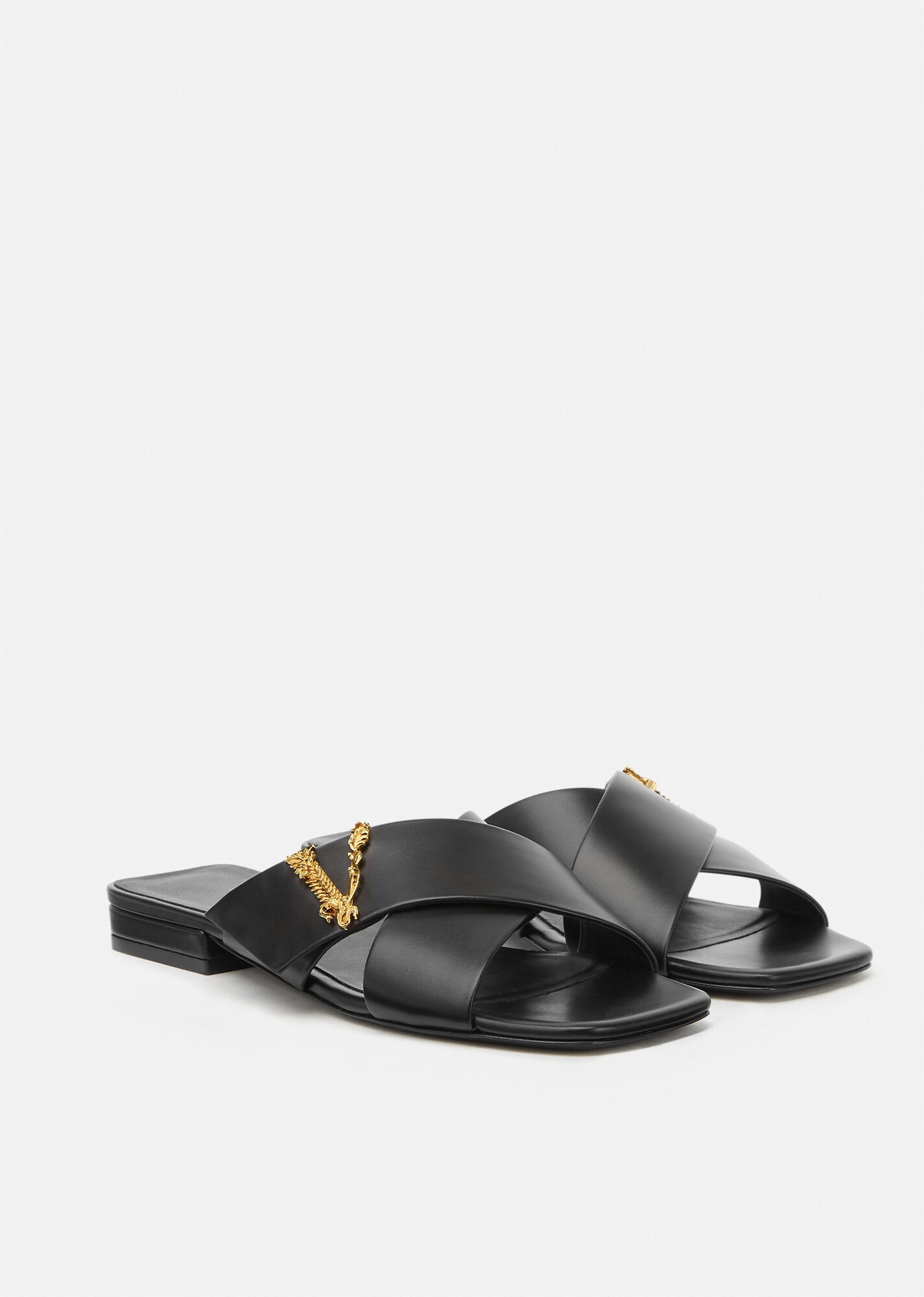 Virtus Leather Slides - 3