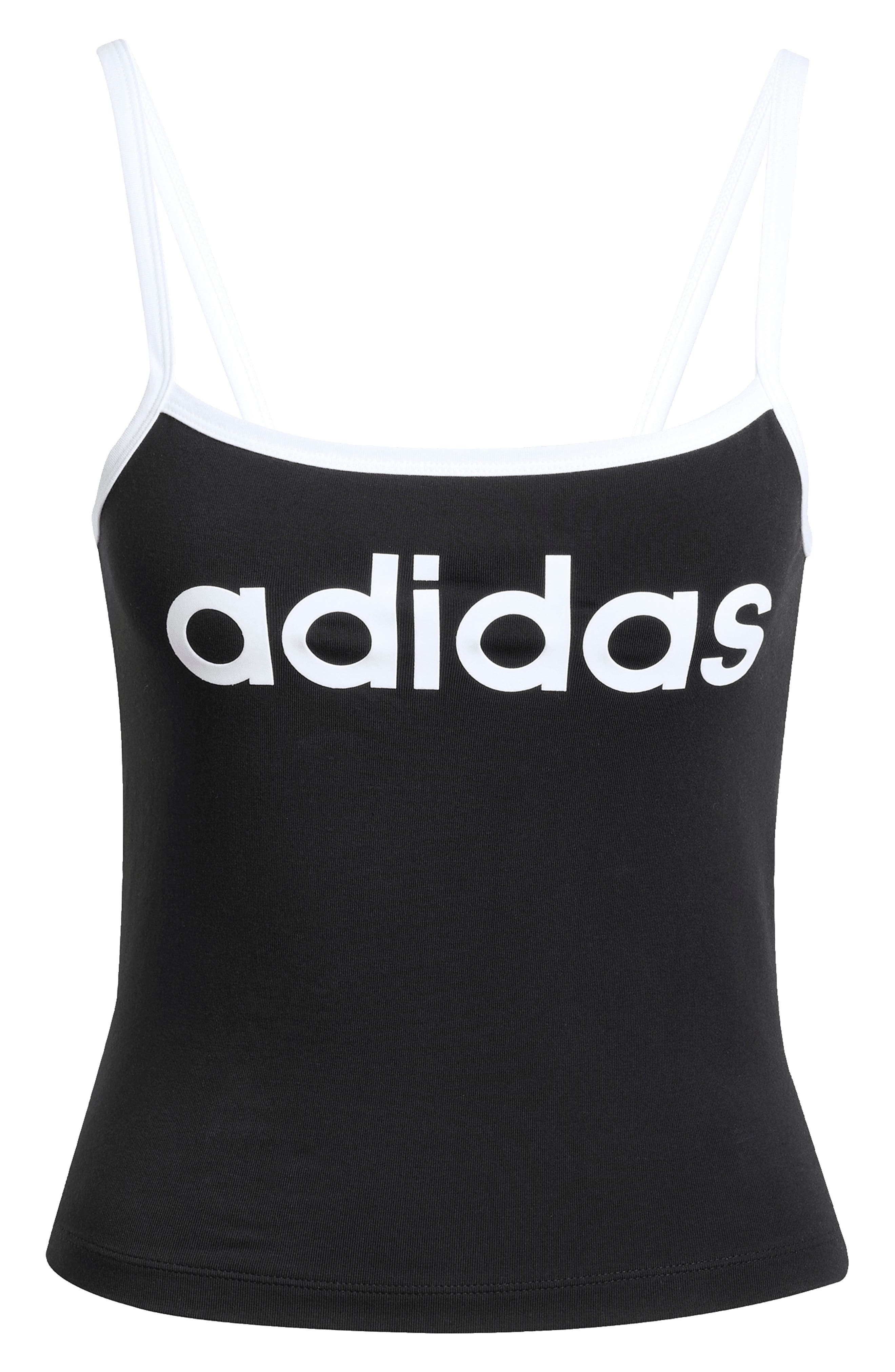 adidas Logo Camisole in Black at Nordstrom - 4