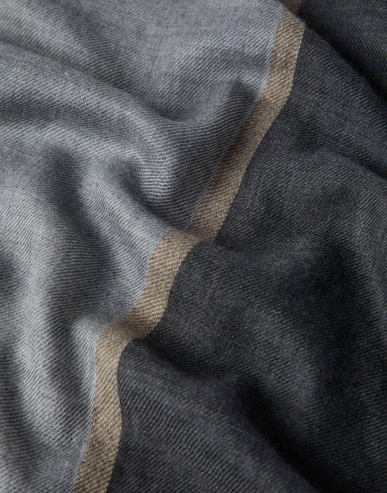 Cashmere and silk color block scarf - 3