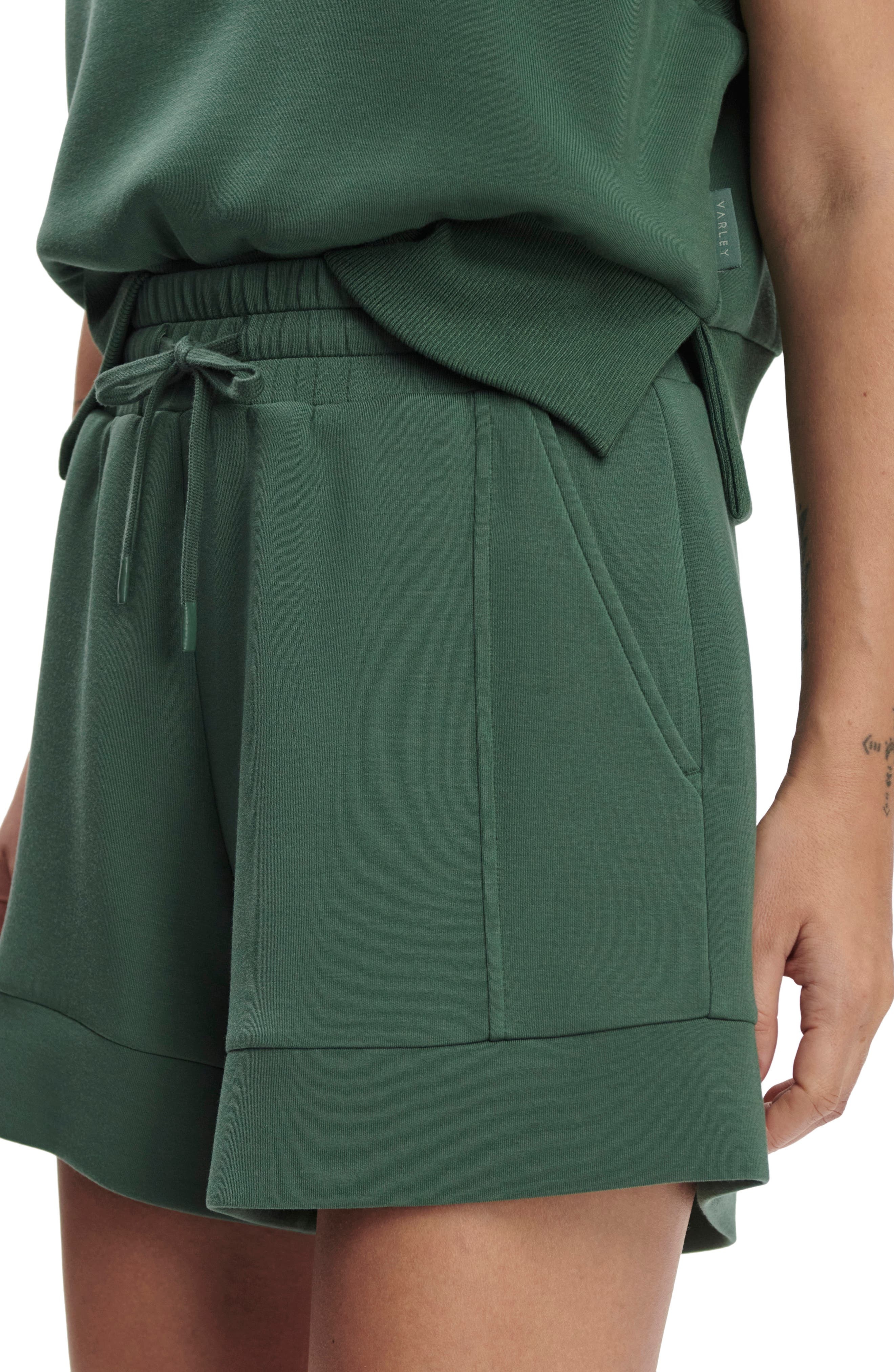 Varley Atrium High Waist Shorts in Cilantro at Nordstrom - 7