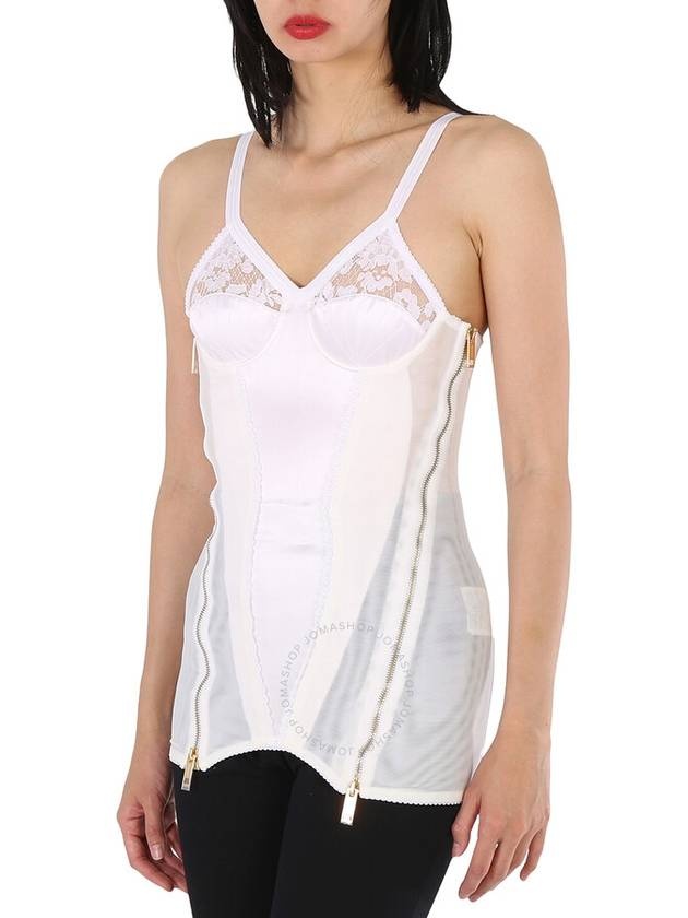women lace corset white - 4