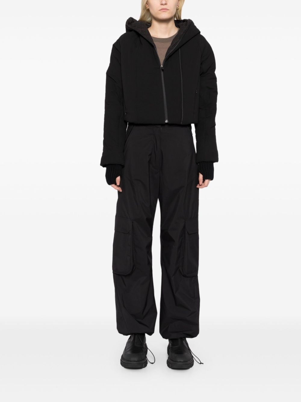 padded cropped jacket - 2
