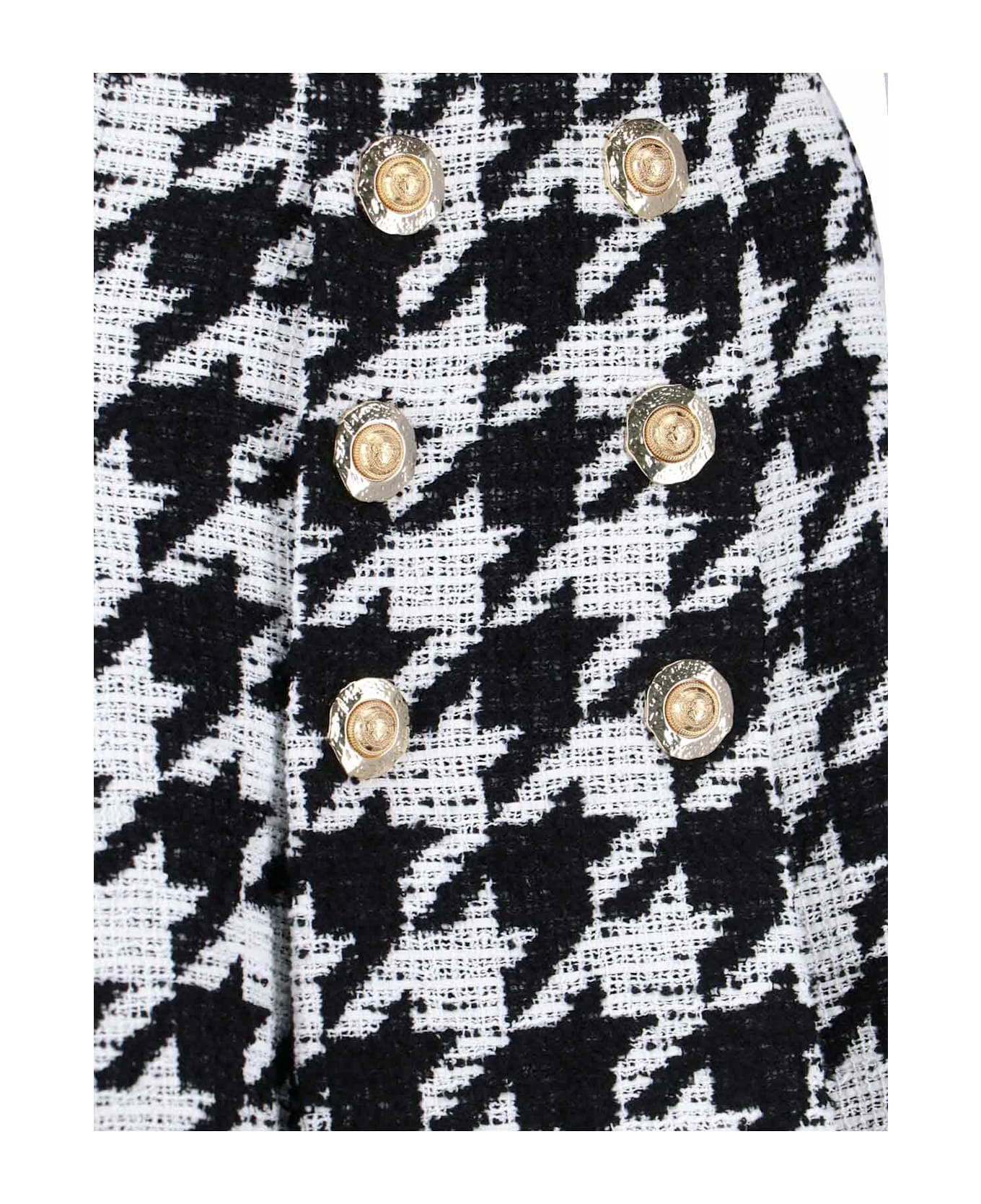 Houndstooth Mini Skirt - 4