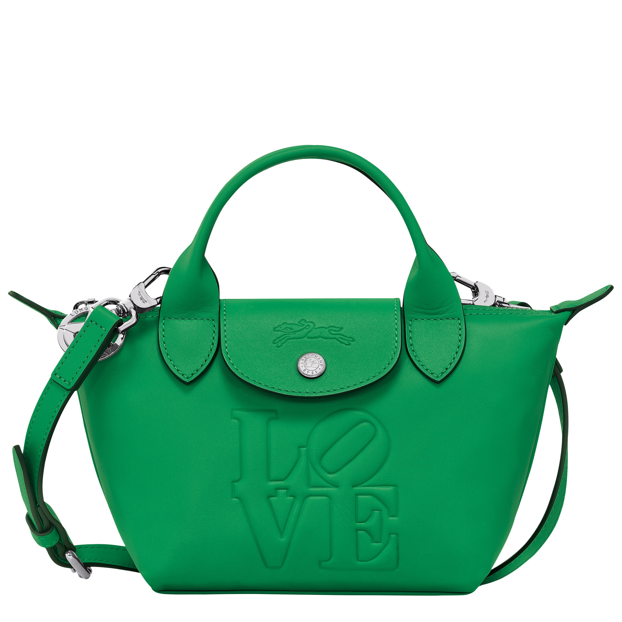 Longchamp x Robert Indiana XS Handbag Green - Leather - 1