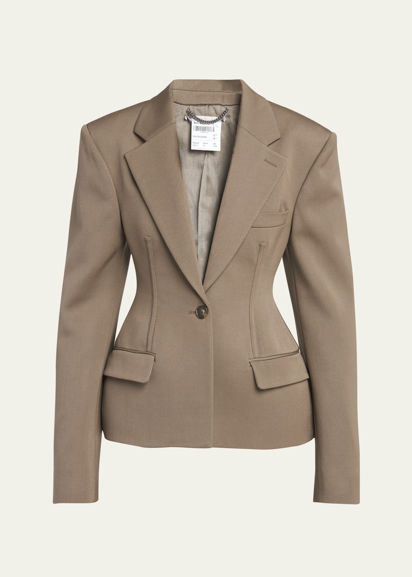 【関税&送料込】Stella Mccartney Brown Wool Blazer 23898387_54211398_600.jpg