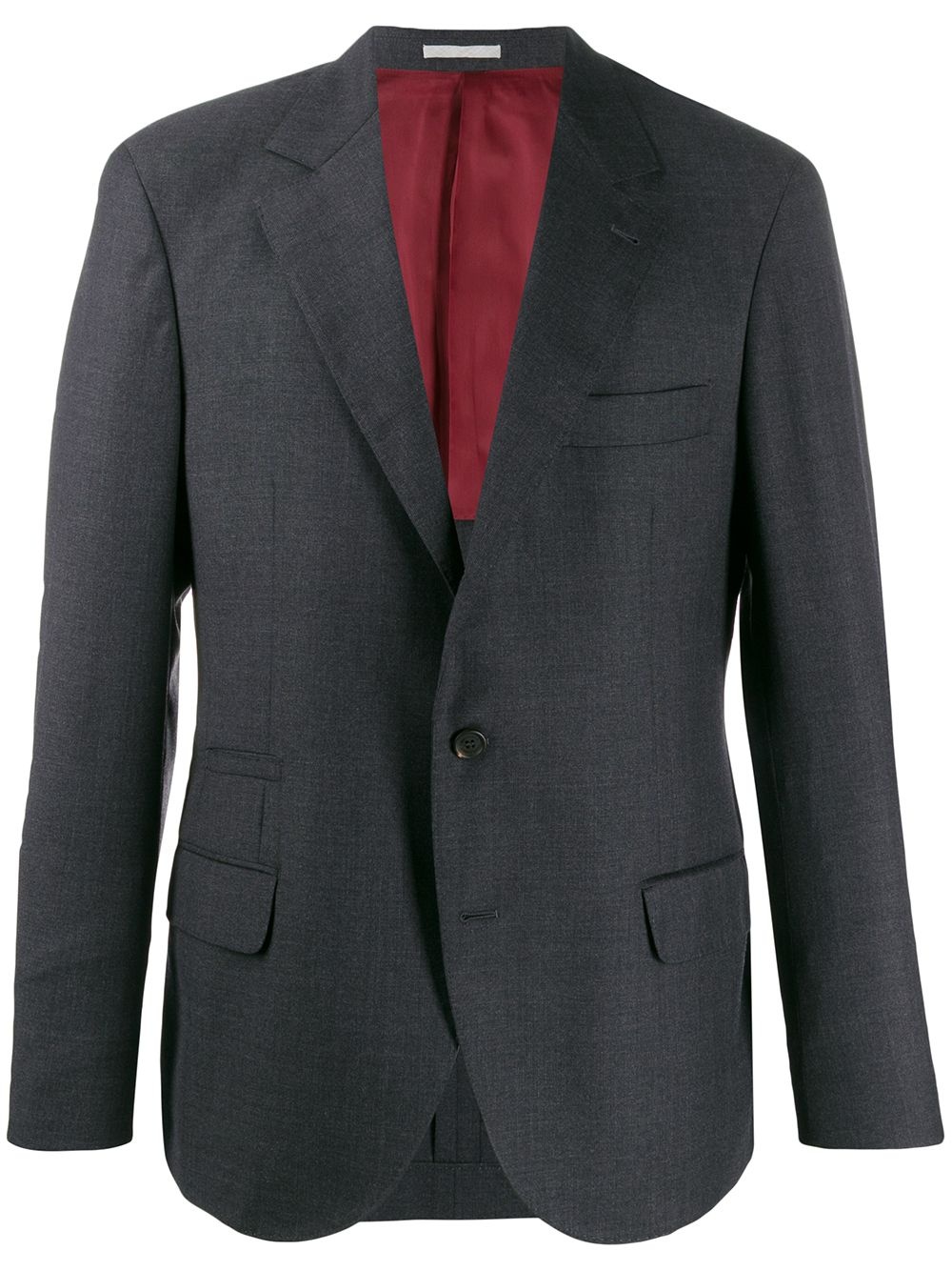 micro-check suit jacket - 1