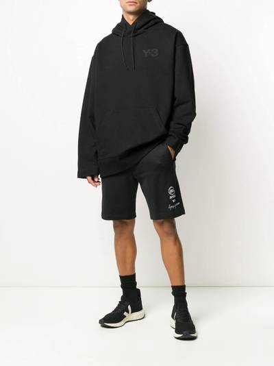 Y-3 oversized chest logo hoodie outlook