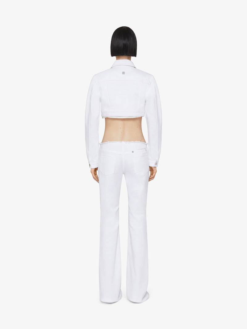 CROPPED JACKET IN DENIM WITH 4G DETAIL 4