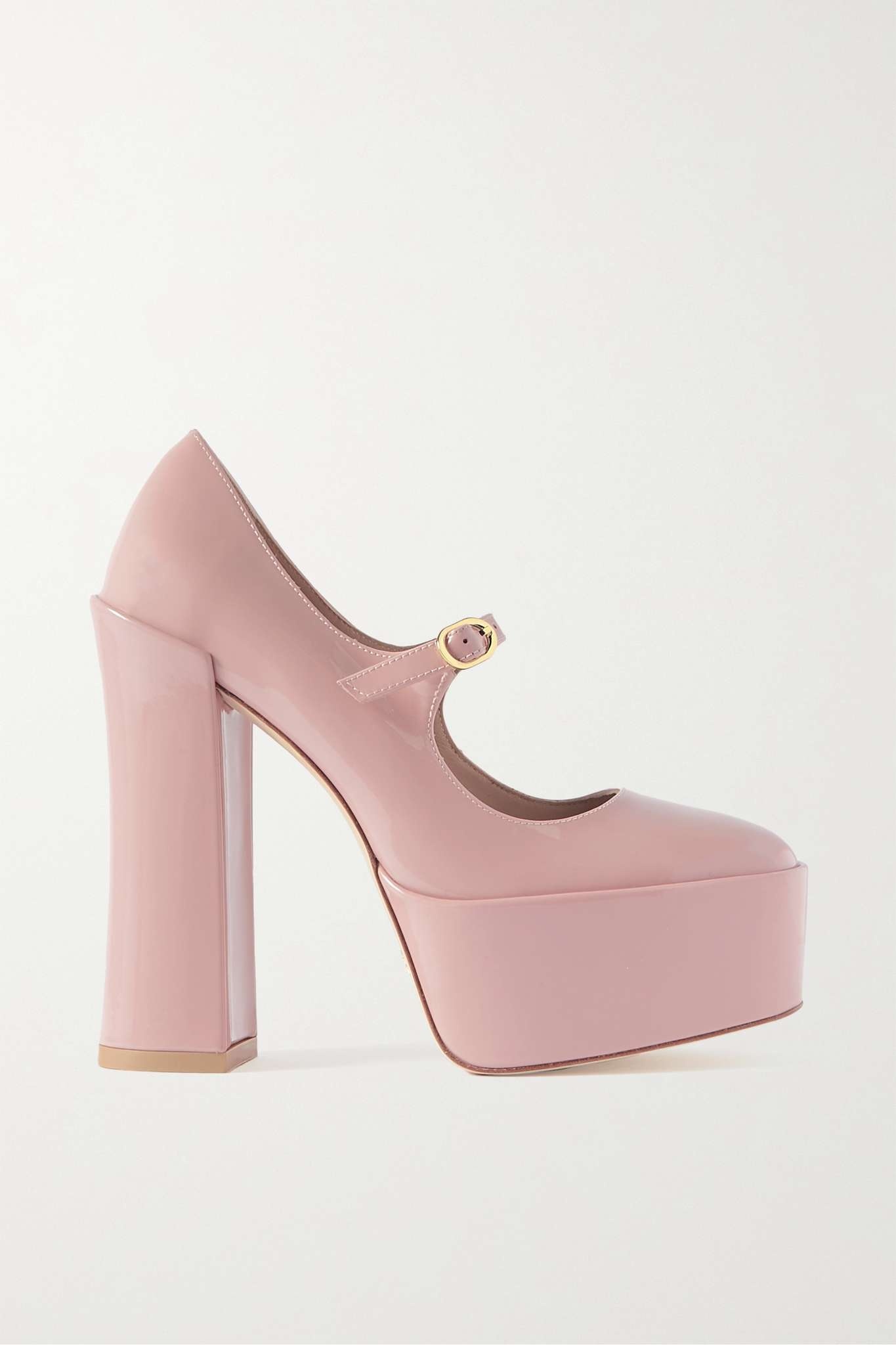 Skyhigh patent-leather platform Mary Jane pumps - 1