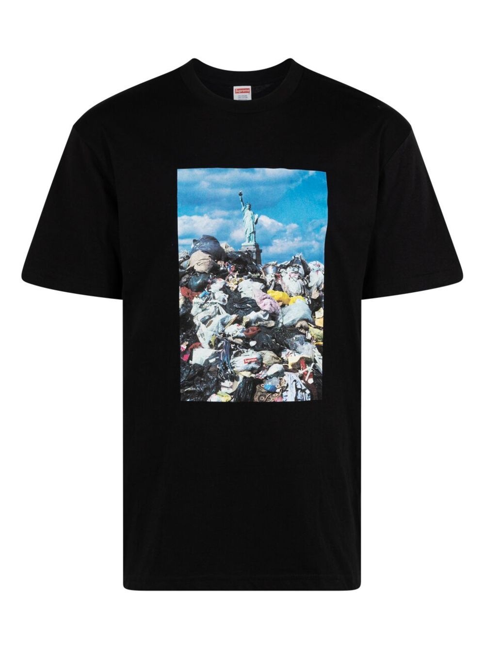 Trash photograph-print T-shirt - 1