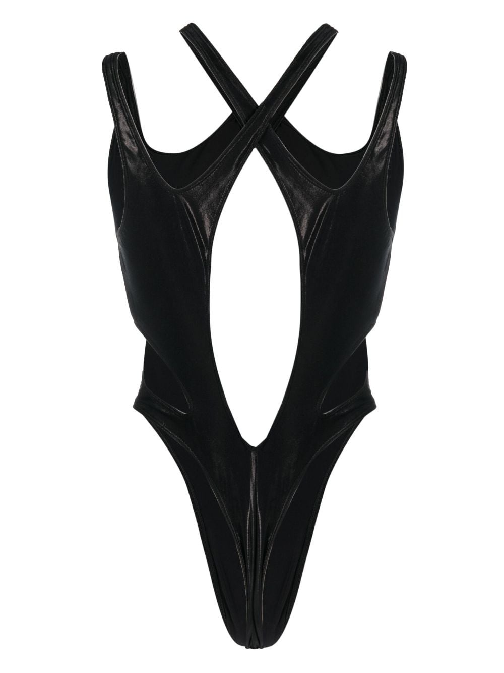 cut-out high-cut swimsuit - 2