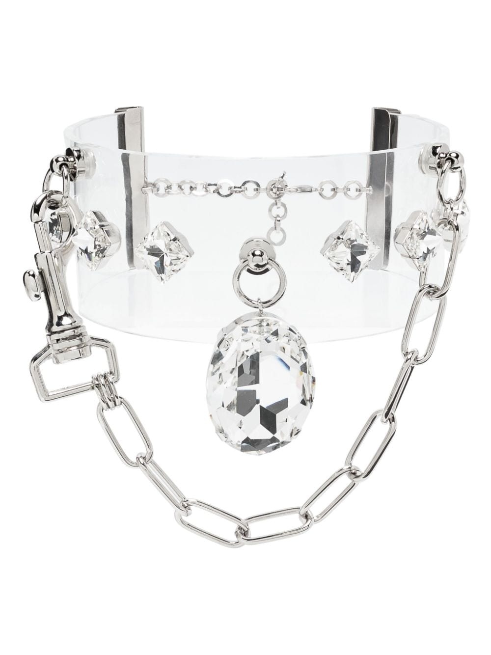 transparent crystal choker - 1