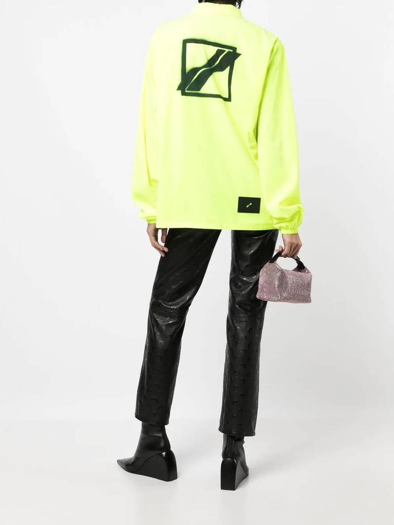 We11done logo print shirt-jacket outlook