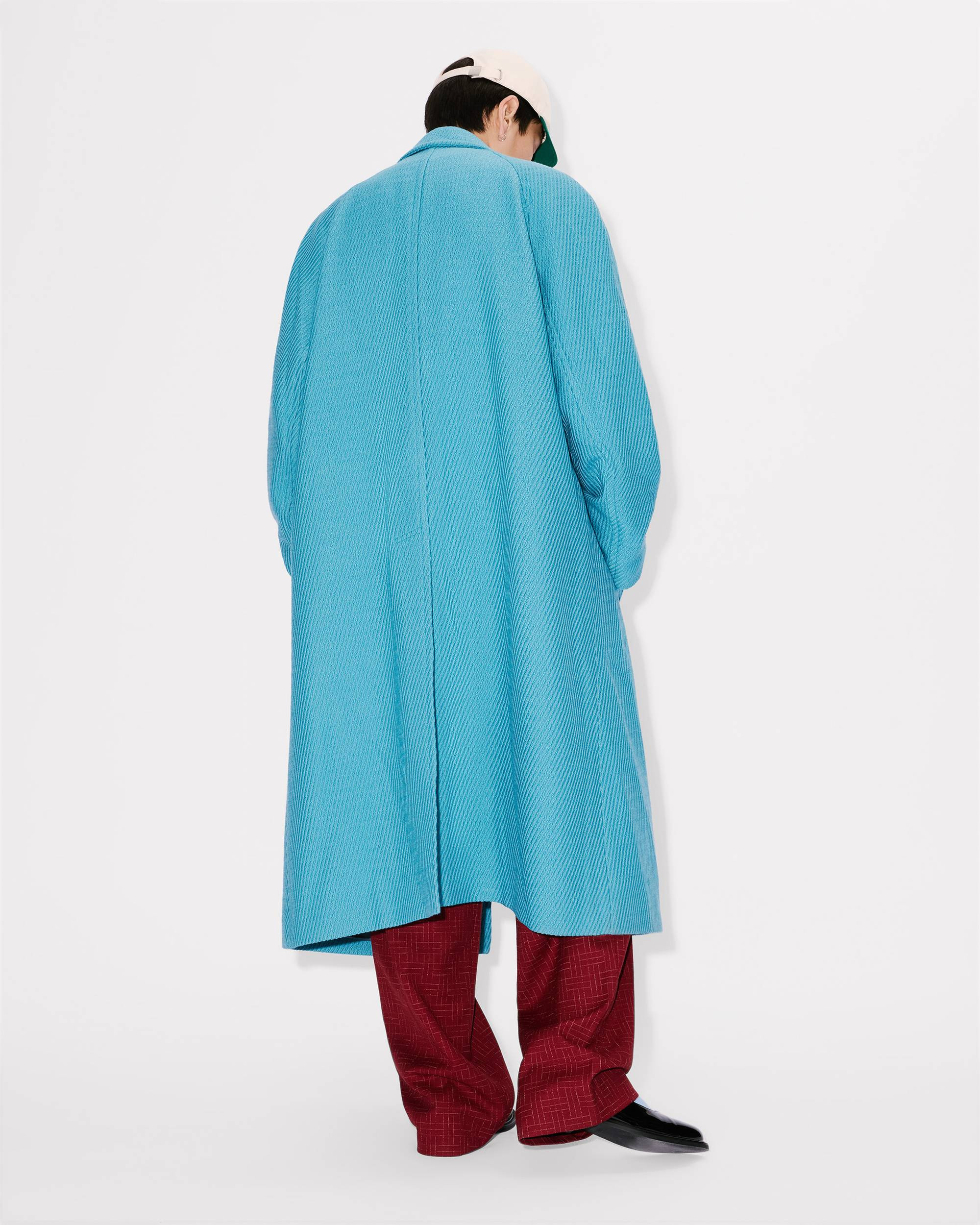Wrap coat in mixed virgin wool - 4