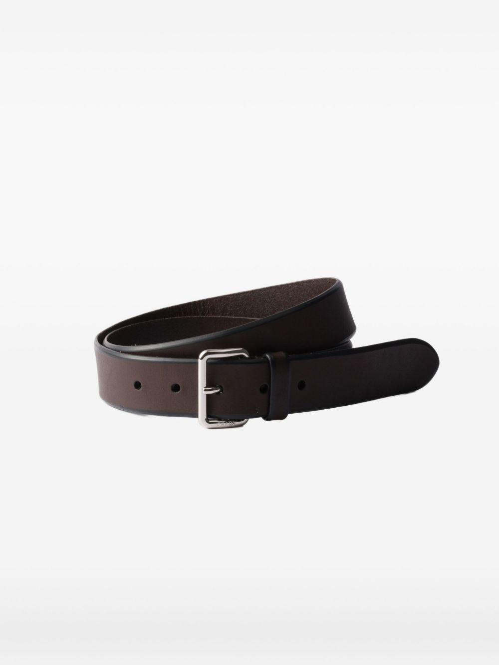 leather buckle belt - 1