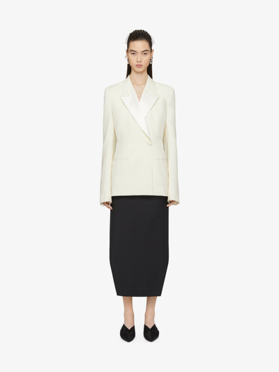 Givenchy ASYMMETRIC SKIRT IN WOOL AND MOHAIR outlook