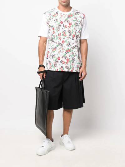 Comme Des Garçons paisley-print short-sleeved T-shirt outlook