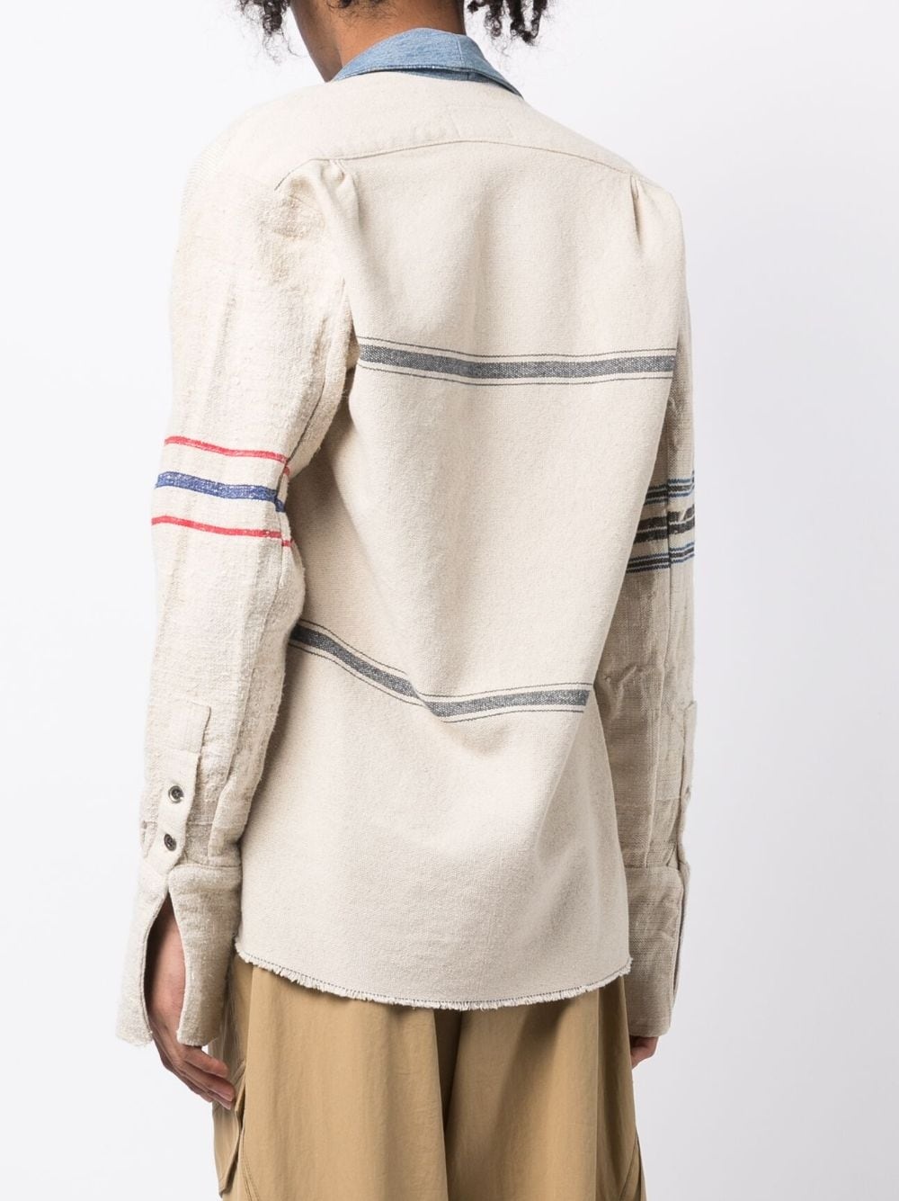 STRIPE-PRINT PANELLED JACKET - 5
