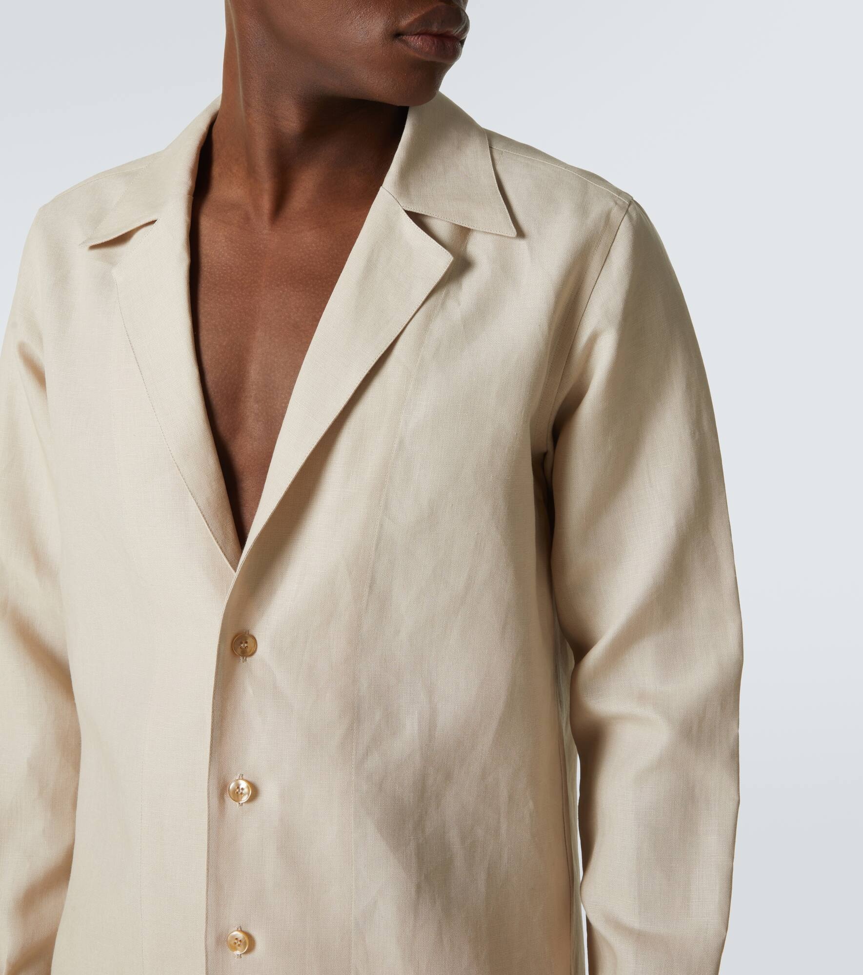 Linen overshirt - 5