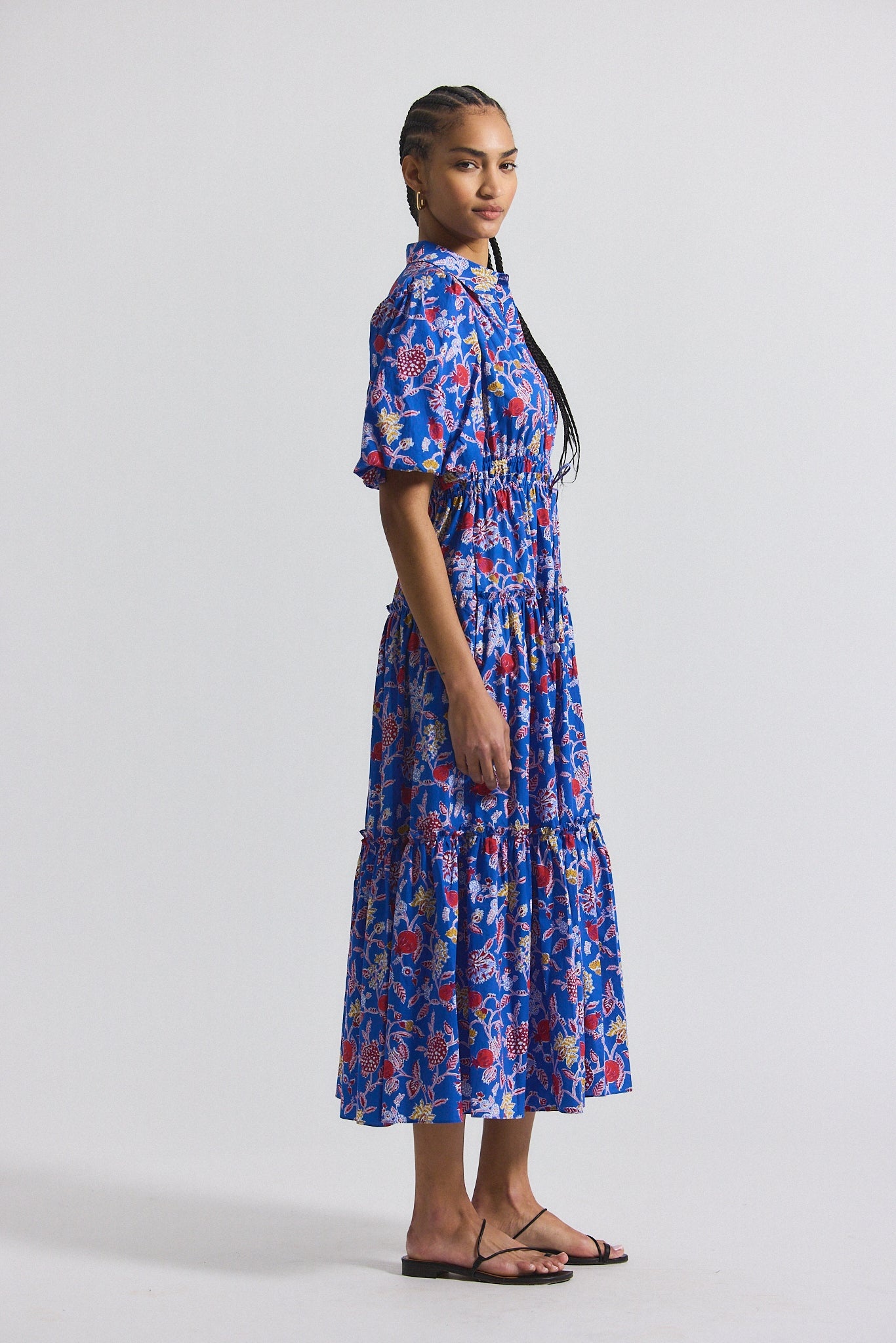 DAHLIA BALLOON SLEEVE SHIRT DRESS - 2