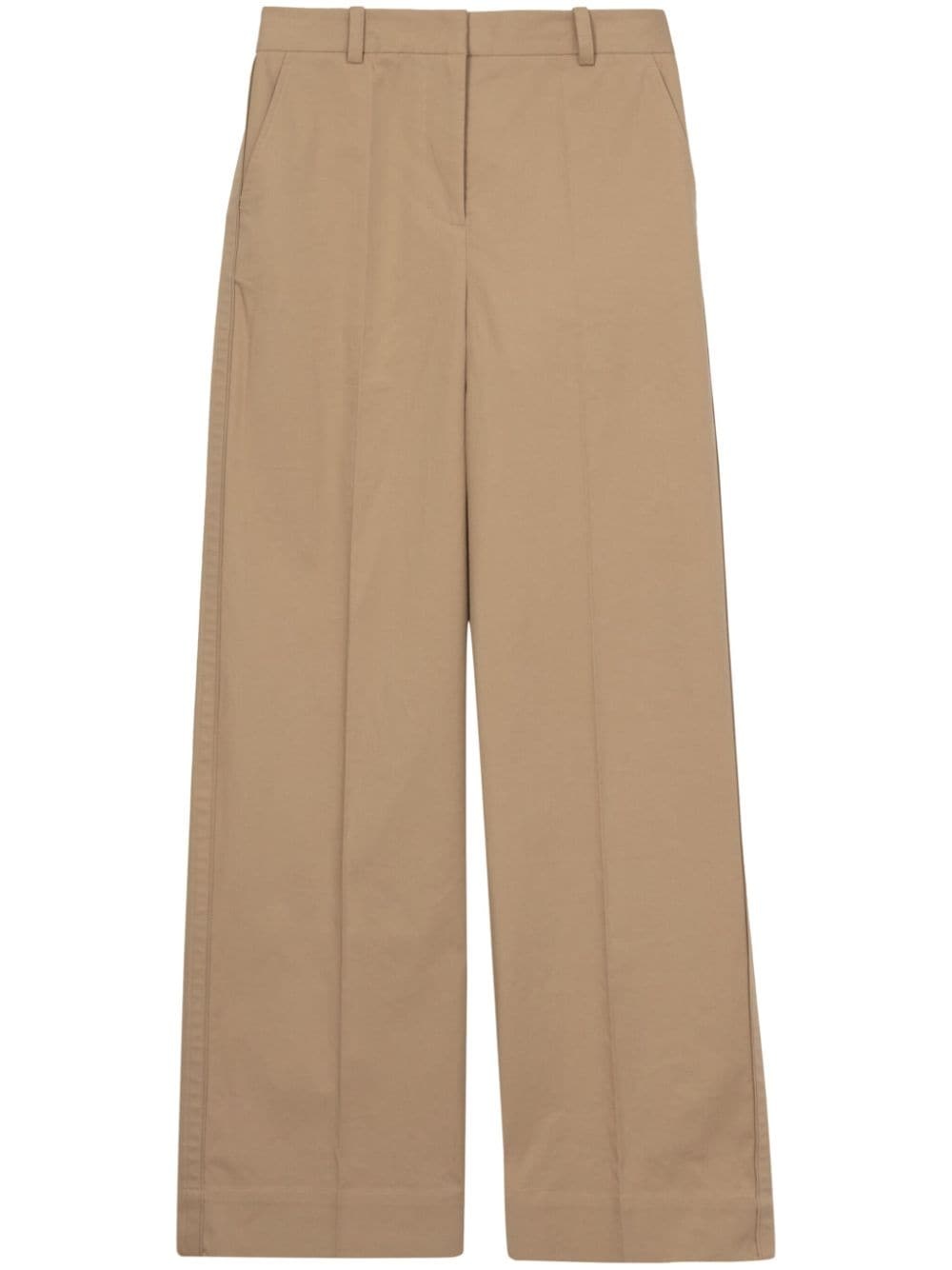 wide-leg long-length trousers - 1