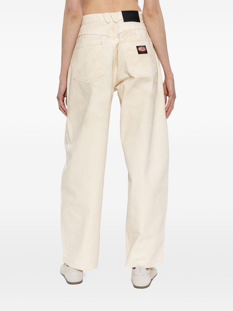 logo patch denim trousers 4