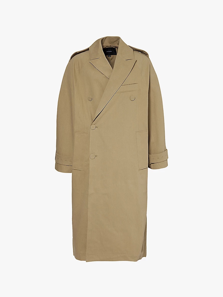 entire studios Double breasted relaxed fit cotton coat selfridges REVERSIBLE