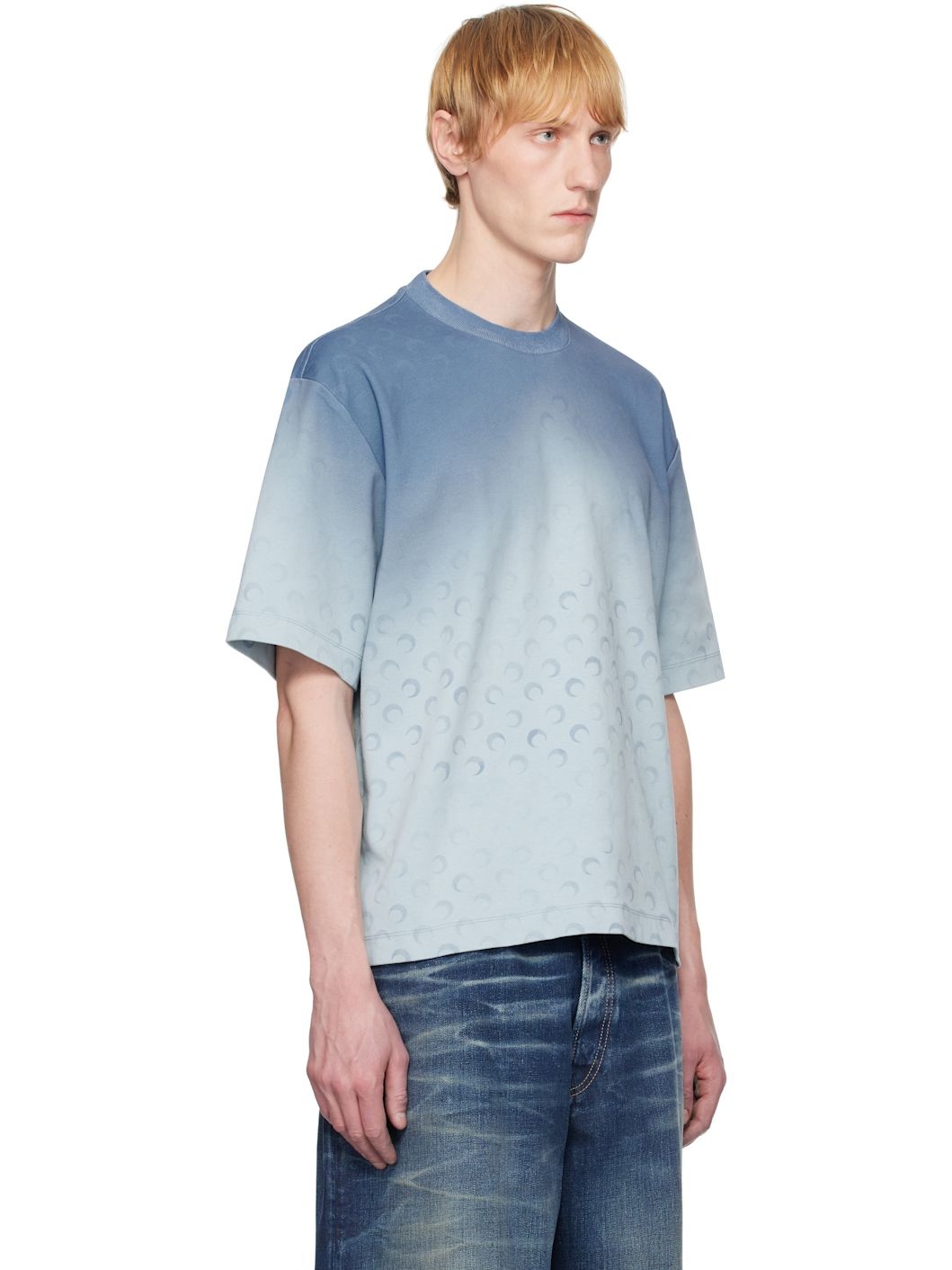 Blue Moon Faded Jersey Loose Fit T-shirt - 2