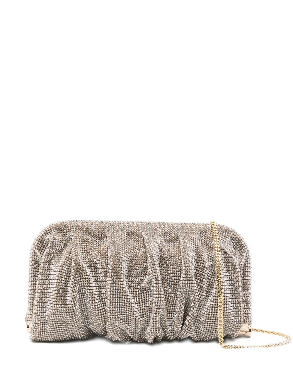 embellished gathered clutch - 1