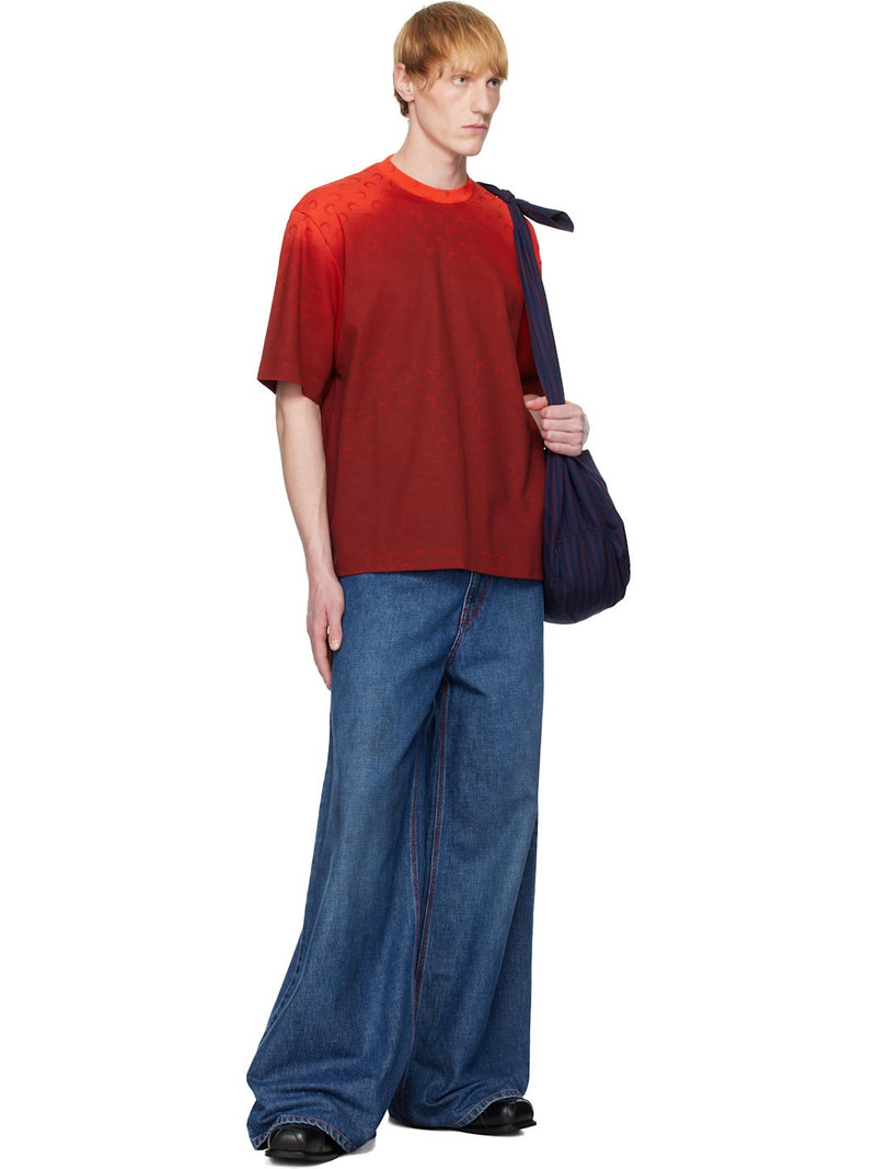 Marine Serre Red Moon Faded Jersey Loose Fit T-shirt outlook