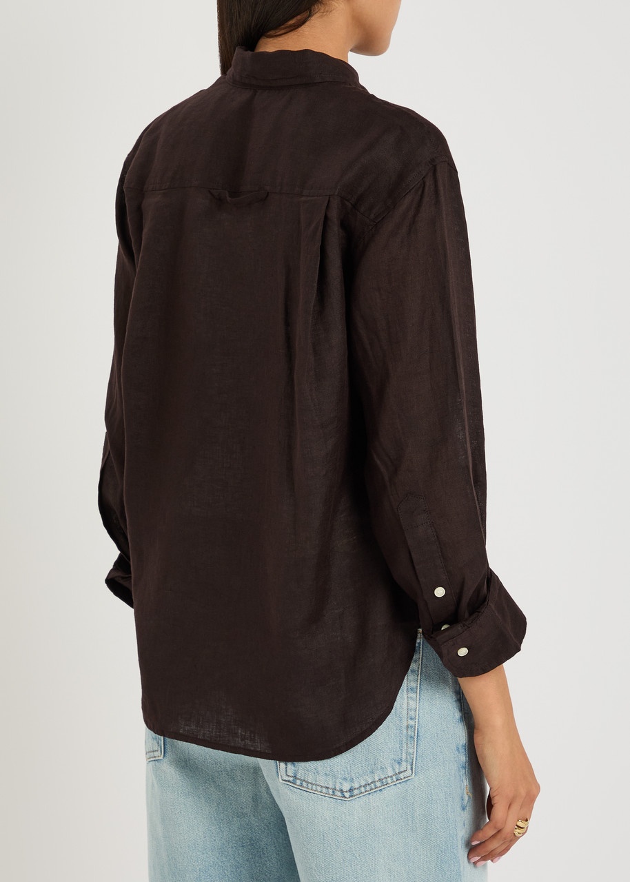 Citizens OF Humanity Kayla Shrunken Linen Shirt - 3