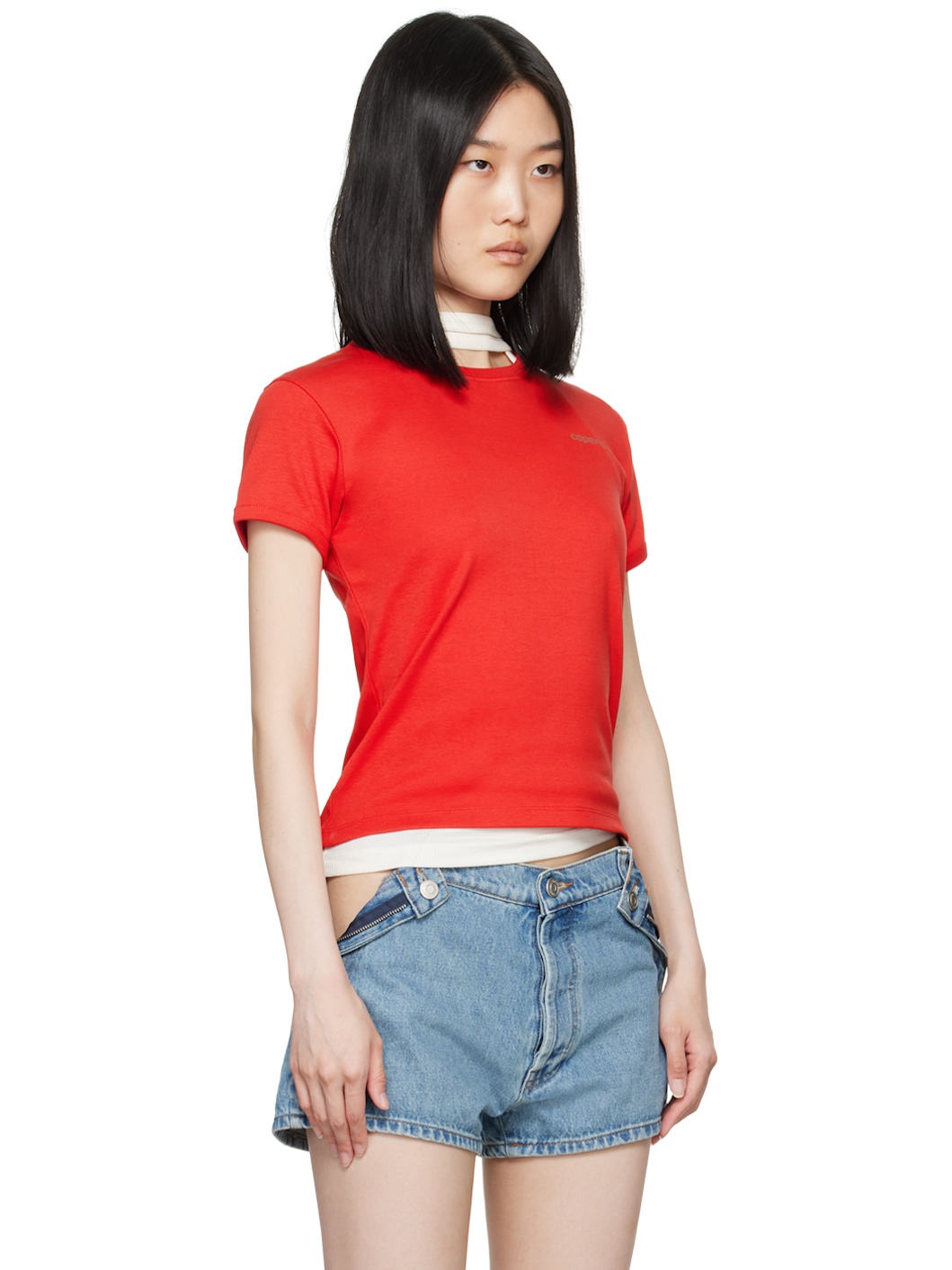 Red Printed Logo T-Shirt - 2