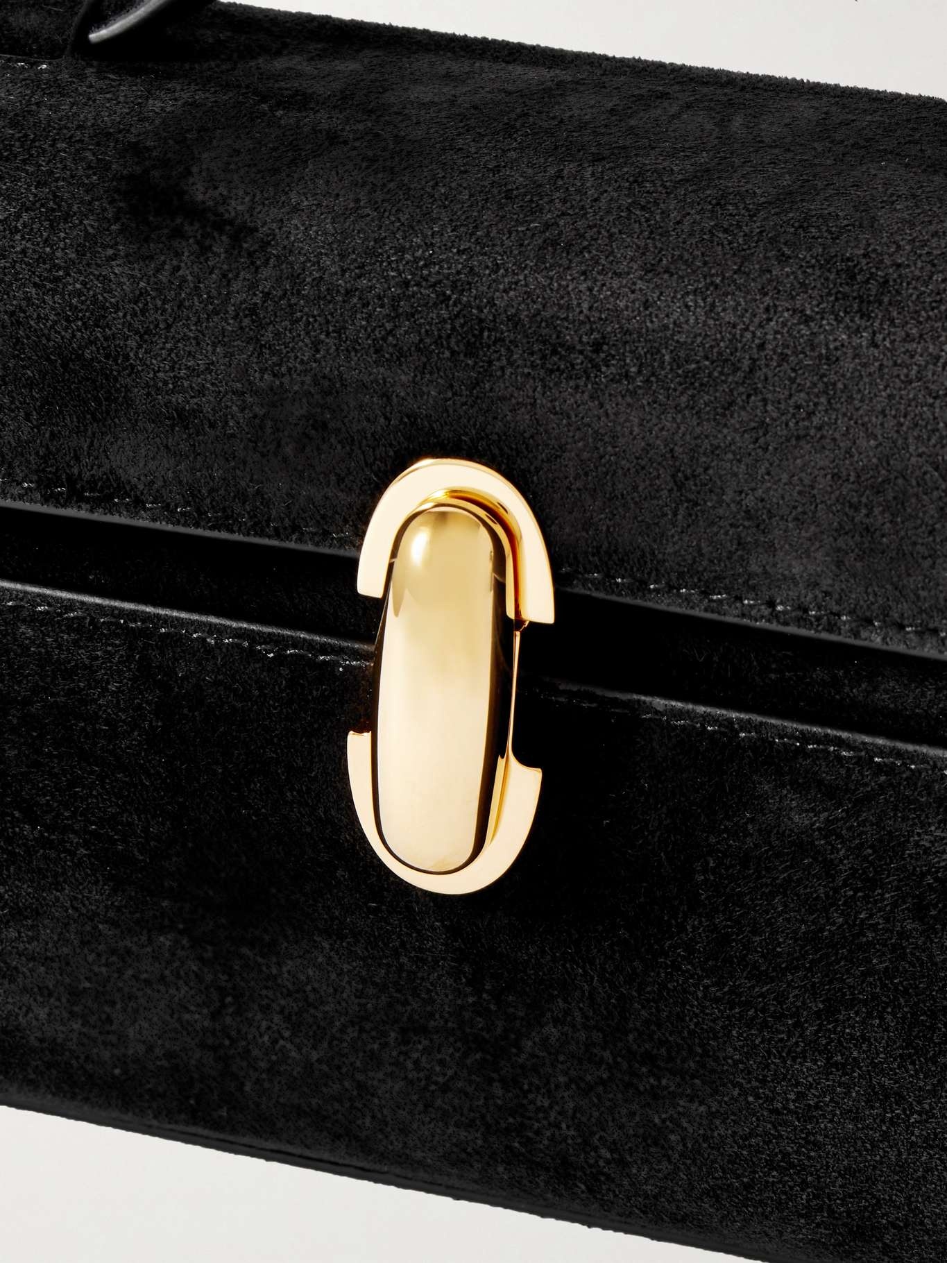 Symmetry Pochette suede tote Black - 4