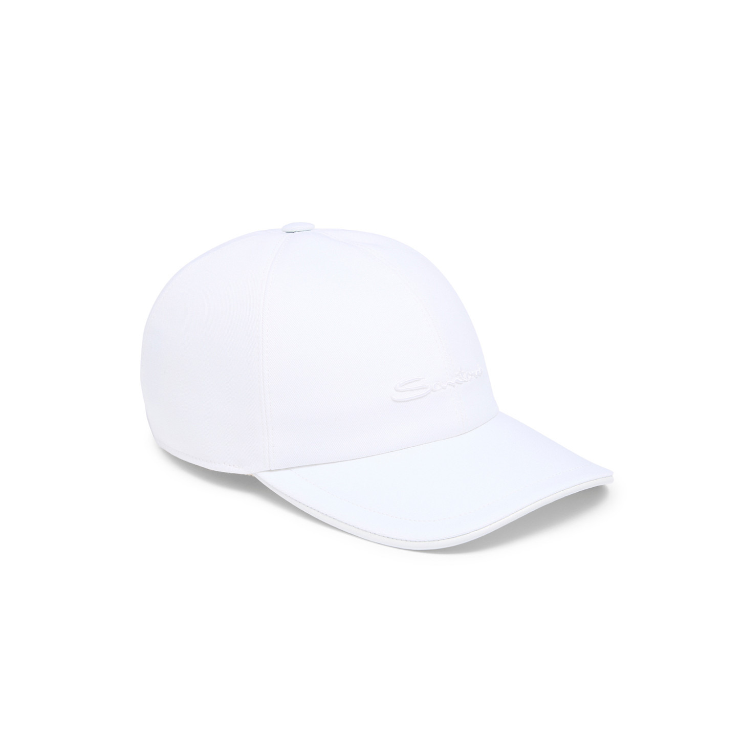 Women's white cotton baseball cap - 2