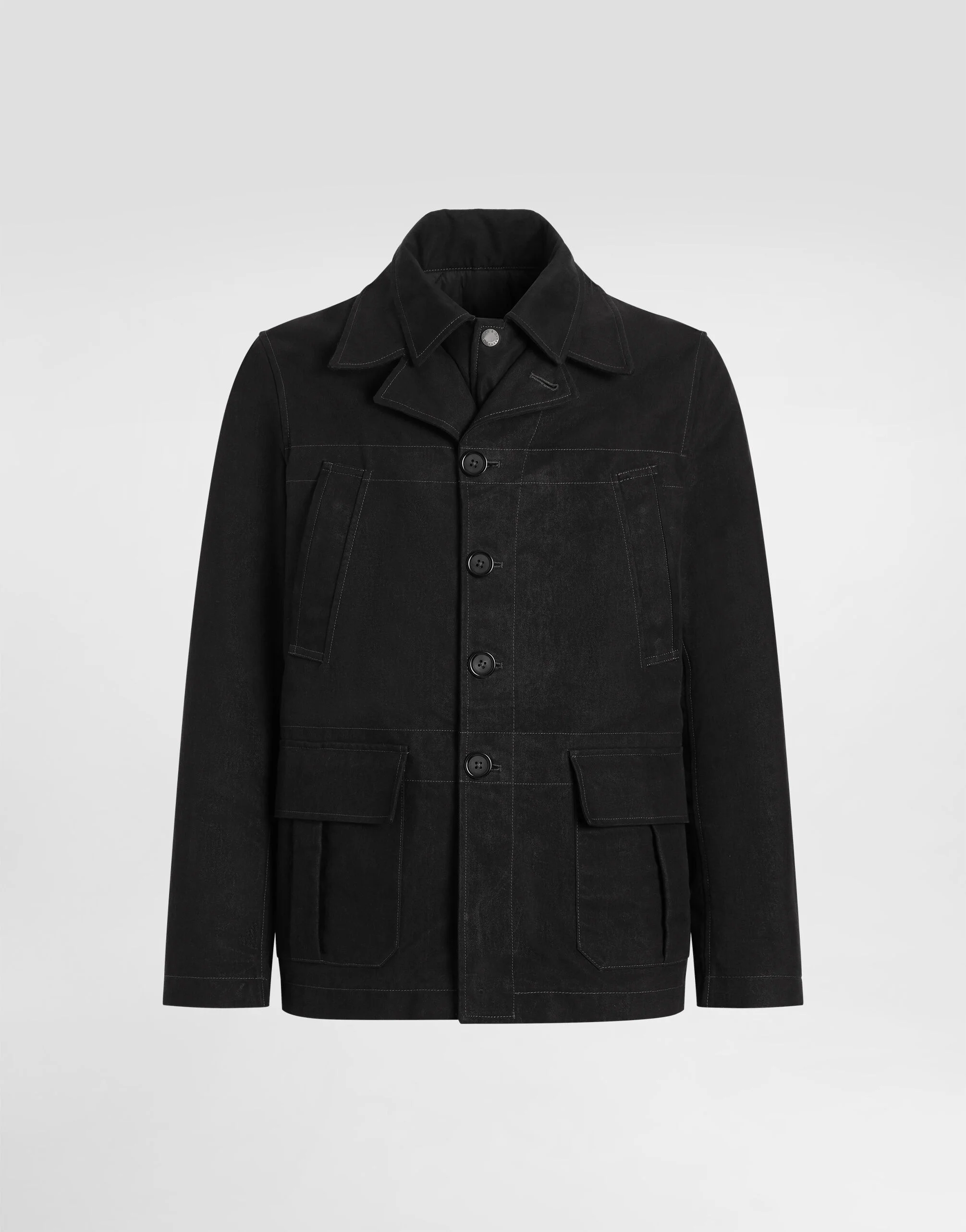 Natté waxed jacket - 1