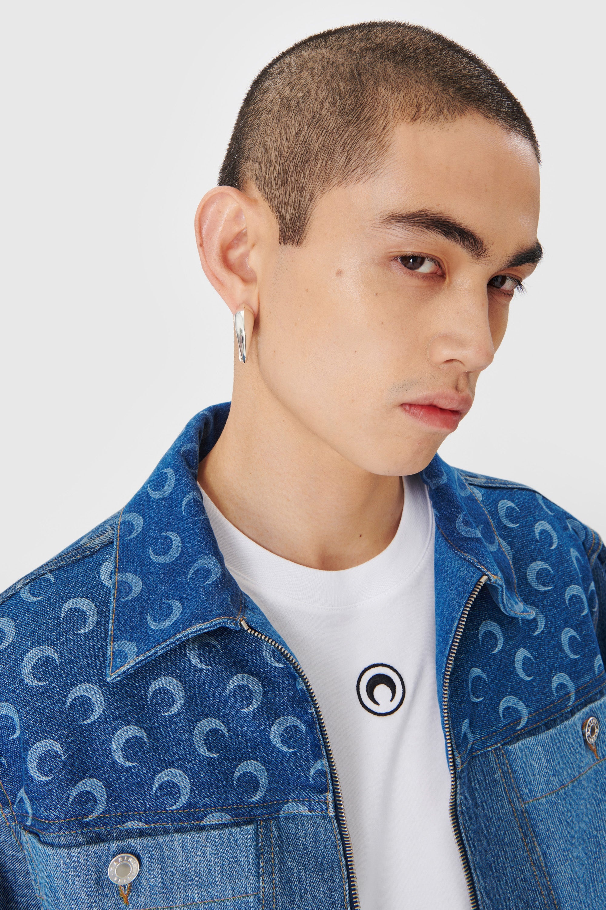 Regenerated Denim Boxy Jacket - 5
